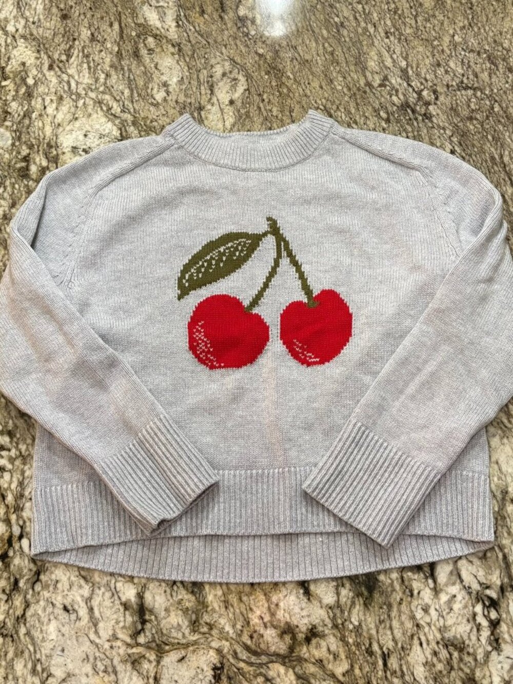 Abercrombie & Fitch Cherry Heavyweight Knit Sweater